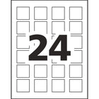 Avery White Laser/Inkjet Permanent Print-to-the-Edge Square Labels, 1-1/2" x 1-1/2", 600 Pack (22805)-Easy to customize with free templates and designs using Avery Design & Print Online Software