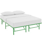 Modway Horizon Stainless Steel Full Bed Frame - Green-Modern Platform Bed Frame