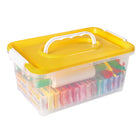 JOVI Plastilina Modeling Clay School Set - 28 Bars/4 Rollers/15 Spatulas-Vibrant Mixable Colours: Explore a world of colour with JOVI plastilina's vivid and mixable hues. From bold primaries to soft pastels, our clay colours can be seamlessly blended together, allowing young artists to create custom shades and gradients with ease.