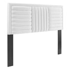 Modway Believe Channel Tufted Performance Velvet King/California King Headboard - White-Channel Tufted King/California King Headboard