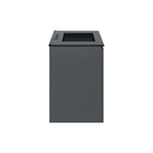 Modway Bryn 30" Wall-Mount Bathroom Vanity - Grey/Black-Ceramic Sink With Integrated Countertop
