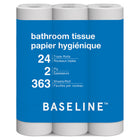 Baseline 2-Ply Bathroom Tissue - 363 Sheets Per Roll - 24 Pack-24 Triple Rolls of 2-ply Bathroom Tissue