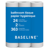 Baseline 2-Ply Bathroom Tissue - 363 Sheets Per Roll - 24 Pack-24 Triple Rolls of 2-ply Bathroom Tissue
