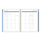Mead 2026-27 Two-Tone Weekly/Monthly Planner - 11"x 9" - Blue - Bilingual-Durable poly cover