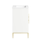 Modway Awaken 24" Bathroom Vanity - White-Ceramic Basin