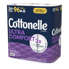 Cottonelle Ultra Comfort Toilet Paper - Strong - 24 Rolls/Pack-Super soft, quality 2-ply toilet paper is septic-safe and 3x more absorbent** to keep your hands and bottom protected and clean as you wipe.