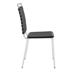 Modway Fuse Dining Side Chair - Black-PVC back webbing