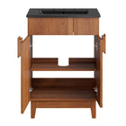 Modway Miles 24" Bathroom Vanity - Black/Walnut-8