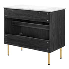 Modway Chaucer 36" Bathroom Vanity - Black/White-Assembly Required