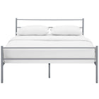 Modway Alina Platform Full Bed Frame - Grey-Non-Marking Foot Caps
