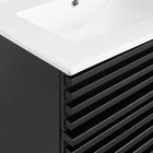 Modway Render 24" Bathroom Vanity - Black/White-Mid-Century Modern Style