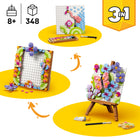 LEGO Creator Floral Art Decor Painting-Build 3 different flower toys: a painting, picture frame or palette and sketch
