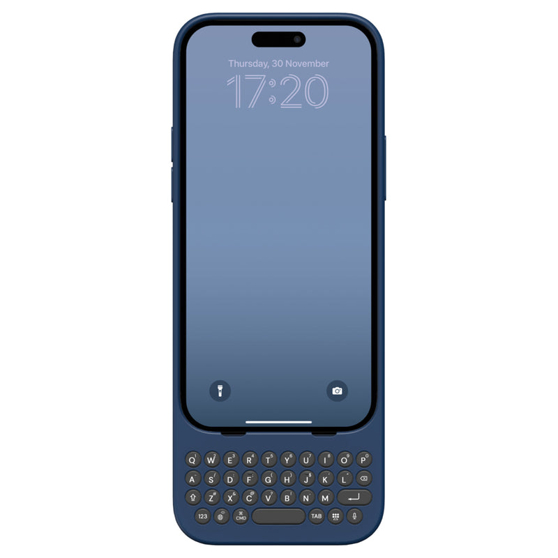 Clicks Keyboard iPhone 15 proケース/ネイビー Clicks Keyboard Phone Case for iPhone 15 Pro - Royal Ink | staples.ca