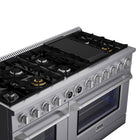 Kucht 60" KXP Series Dual Fuel Range Propane Gas - Stainless Steel-Full Stainless Steel range with professional handle will help you create the ultimate cooking experience