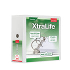 Cardinal XtraLife ClearVue Locking D-Ring Binder, White, 5”-Interior pockets on the front and back