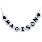 Hygloss ABC Beads - Black and White - 3 Packs of 300-10mm in diameter and 6mm thick