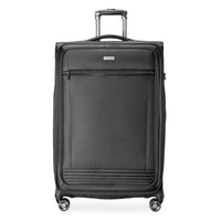 Ricardo Beverly Hills Avalon Softside 28" Large Upright Check-In Spinner - Black-100% rPET exterior fabric and interior lining — Made from recycled plastic bottles to help reduce environmental waste.