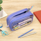 ZIPIT Half & Half 3 Pocket Pencil Case - Purple-7