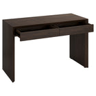 Hudson&Canal Pembroke 48'' Desk - Alder Brown-Clean with a soft, dry cloth and no harsh chemicals or abrasive cleaning materials