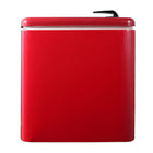 Magic Chef 3.2 cu. ft. Retro Mini Refrigerator without Freezer - Red-Stylish chrome finish handle adds to the retro look