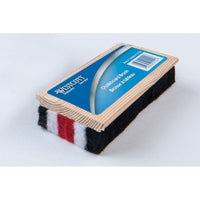 ACME United Felt Chalkboard Eraser-Hardwood back provides comfortable grip to reduce fatigue
