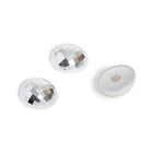U Brands Disco Ball Locker Magnets - Set of 3 - Silver-Strong magnetic backing compatible with most magnetic surfaces