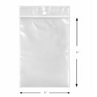 KL Rubber Resealable Polyethylene Bag with Hang Hole - 2 Mil - 3" x 5” - 1000 Pack-Approved for direct food contact