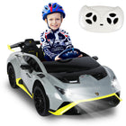 Gyrocopters Lamborghini Licensed Ride on Car for Kids - 12V Dual Motor - Car with Music, Remote Control - Grey-Built to meet rigorous international safety standards, including ASTM, SOR, CTC, CPC, EN 55014, CPSIA, EN71, and ISED certifications, ensuring trusted performance and child-safe engineering.