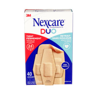 Nexcare Duo Bandages - Assorted Sizes - 40 Pack-Holds strong up to 24 hours