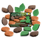 Yellow Door Scenery Stones Forest Play 18-Piece Set-Children will enjoy inventing stories using these naturally-inspired stones - leaves, log slices, and pine cones.
