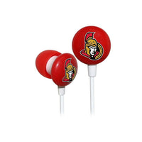 NHL iHip Slap Shot Earphones - Ottawa Senators-Earphones from iHIP provide professional-quality audio and excellent noise isolation in a small and lightweight design