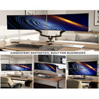 Mount-It! Heavy-Duty Dual Monitor Mount with Gas Spring Arms - Fits Monitors up to 35"-Sturdy yet stylish, crafted from high-strength steel and aluminium, with a sleek matte black finish to complement any setup
