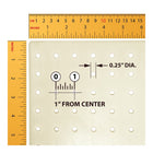 Azar Revolving Studio Base Pegboard Floor Stand - 60" x 16" - Purple-Fifty clear hooks included
