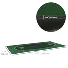 Soozier Poker Mat - 47" L x 24" W-Felt surface for smooth use