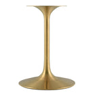 Modway Lippa 28" Square Wood Dining Table - Gold White-Seats 2