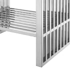 Modway Gridiron 24" Bathroom Vanity - White/Silver-Assembly Required