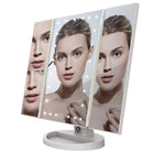 Pursonic Tri-Fold Vanity Makeup Mirror-Wide Viewing Area 3-panel ultra-reflective mirrors provide multiple viewing angles, so you always look (and feel) your very best! 