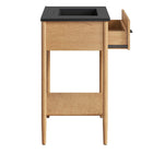 Modway Zaire 30" Bathroom Vanity - Natural/Black-Assembly Required
