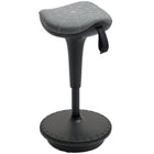 Vinsetto Backless Adjustable Wobble Stool Chair - Grey-Backless design promotes active sitting and proper posture, engaging core muscles for a healthier back