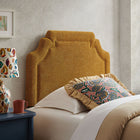Modway Magnolia Upholstered Fabric Twin Size Headboard - Copper-Scalloped Silhouette