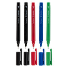 TRU RED Permanent Markers - Ultra Fine Tip - Assorted - 5 Pack-Marks most surfaces easily and resists fading