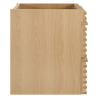 Modway Render 24" Wall-Mount Bathroom Vanity Cabinet - Oak-Sink Basin and Fixtures Not Included