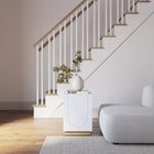 Nexera Side Table Nauraa - Natural Maple & White-4