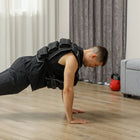Soozier 33 lb Adjustable Weighted Vest with 15 Weights-Strap with hook-and-loop fasteners fits snugly for all genders