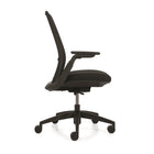 Offices to Go TL High Back Weight-Sensing Synchro-Tilter Chair - Black-Height adjustable ergonomic arms with sliding and rotating armcaps