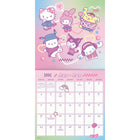 DateWorks 2026 16-Month Wall Calendar - 12" x 12" - Hello Kitty - Bilingual-September 2025 - December 2026