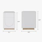 Nexera Side Table Nauraa - Natural Maple & White-7