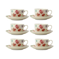 Maxwell & Williams Wildwood Demi Tasse Cup and Saucer - 100 ml - Set of 2 - 6 Pack-Dishwasher Safe