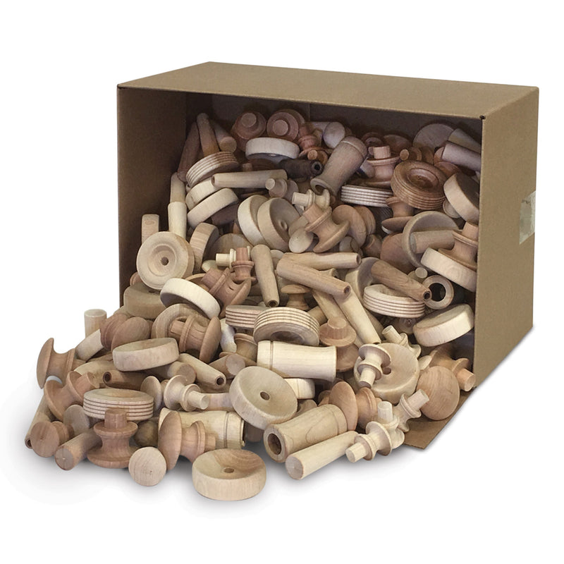Creativity Street Natural Wood Turnings - Assorted Shapes & Sizes
