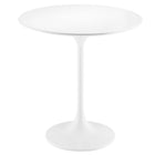 Modway Lippa 20" Round Wood Side Table - White White-Modern Side Table